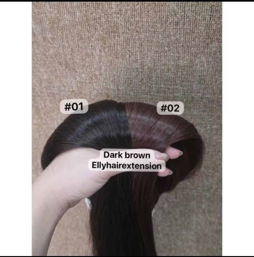 HAIR EXTENSION DARK BROWN SUPER TEBAL 60CM